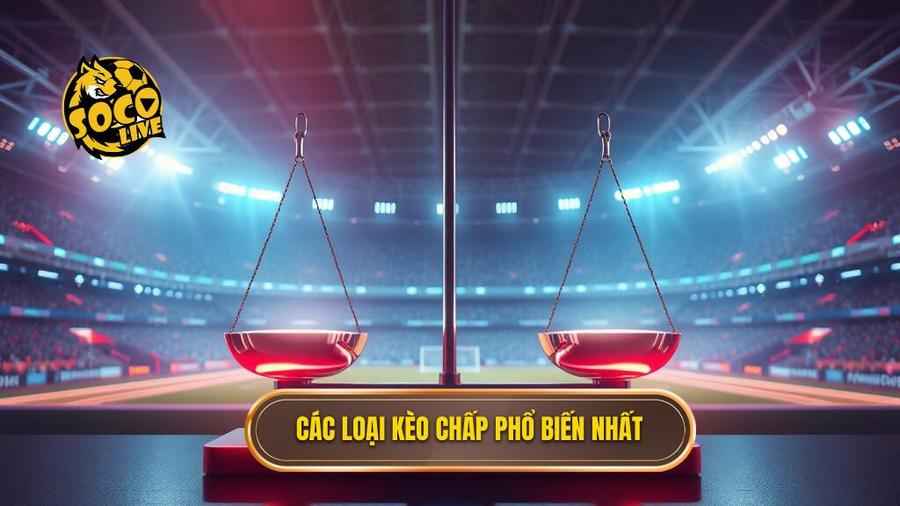 Các loại tỷ lệ kèo chấp phổ biến nhất hiện nay