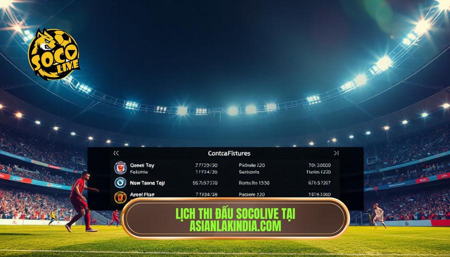 Tại sao nên chọn lịch thi đấu Socolive hôm nay tại asianlakindia.com?